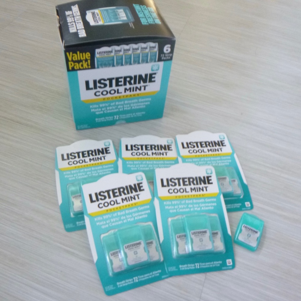 LISTERINE COOL MINT POCKET STRIPS NEW SEALED